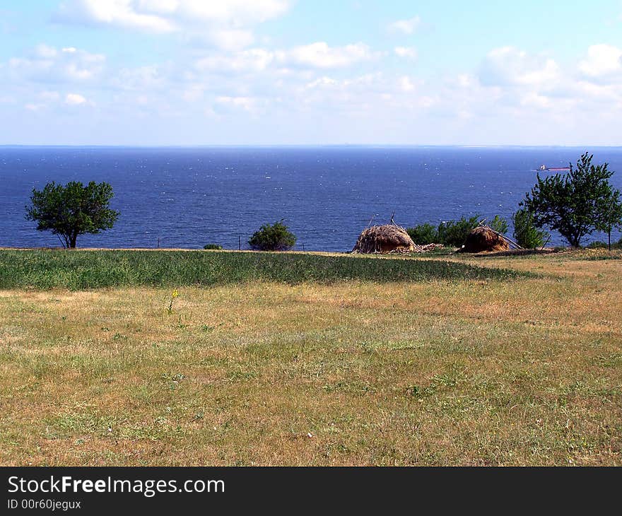 View from the Coast on the Reservoir Waters. View from the Coast on the Reservoir Waters