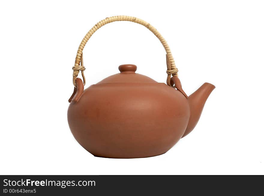 Clay teapot