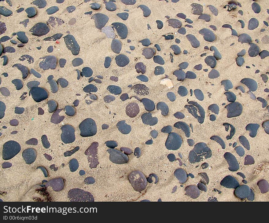 Beach pebbles