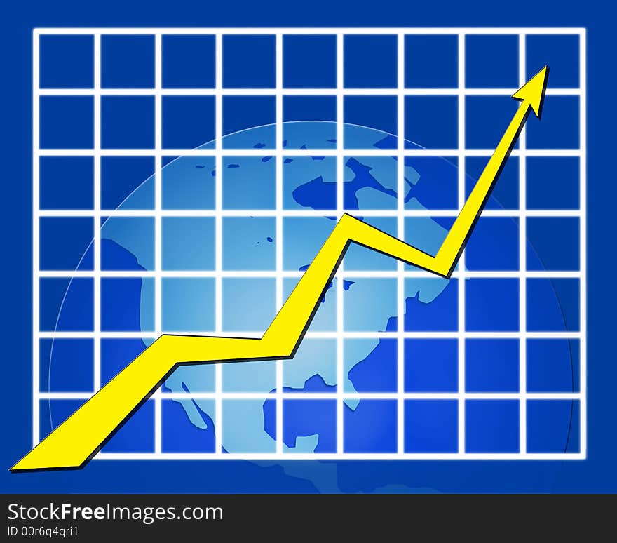 Illustration of a statistic chart background. Illustration of a statistic chart background