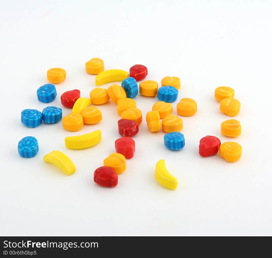 Jelly beans in plate