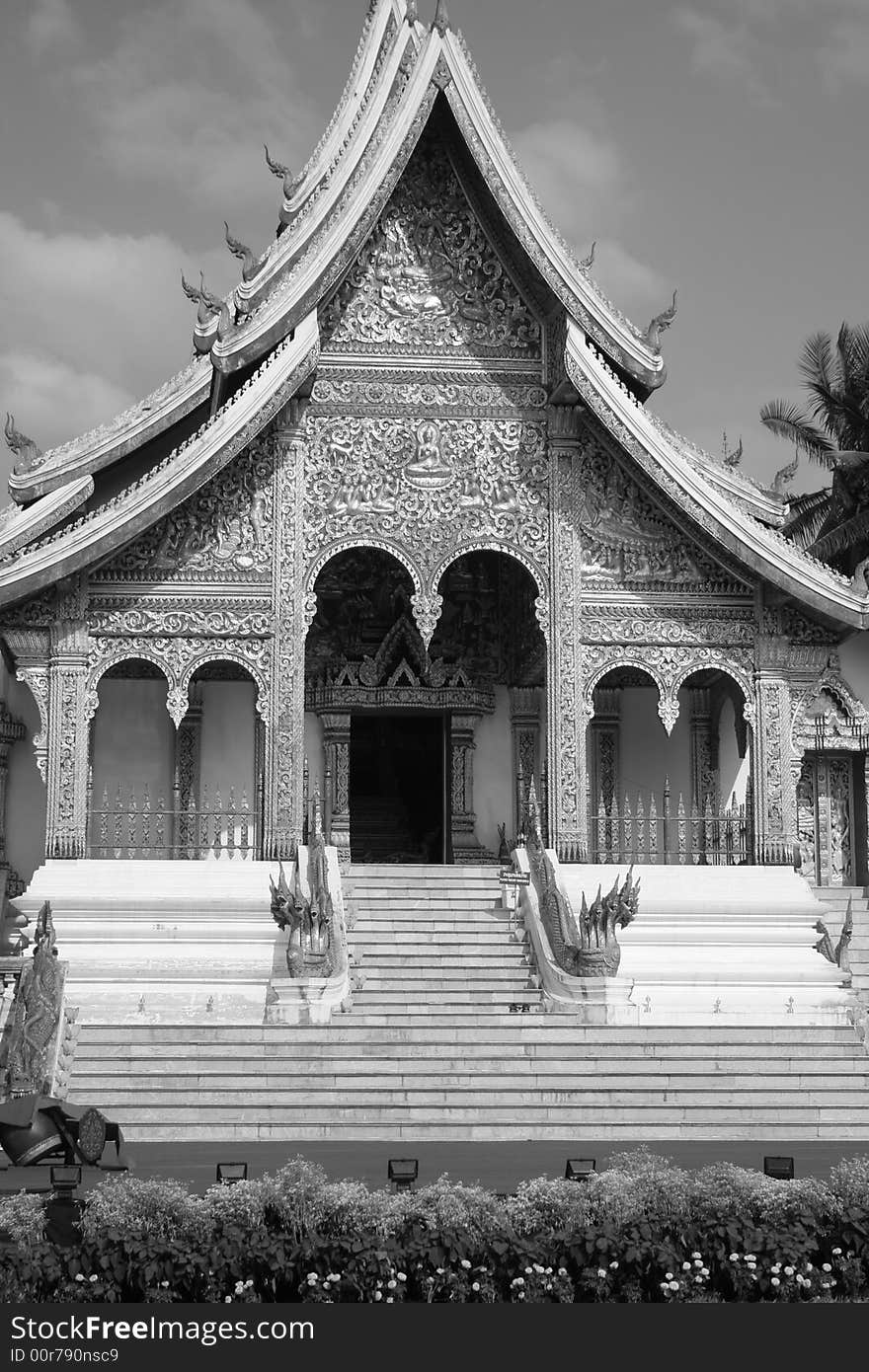 Monk temple in Loas where the monks pray