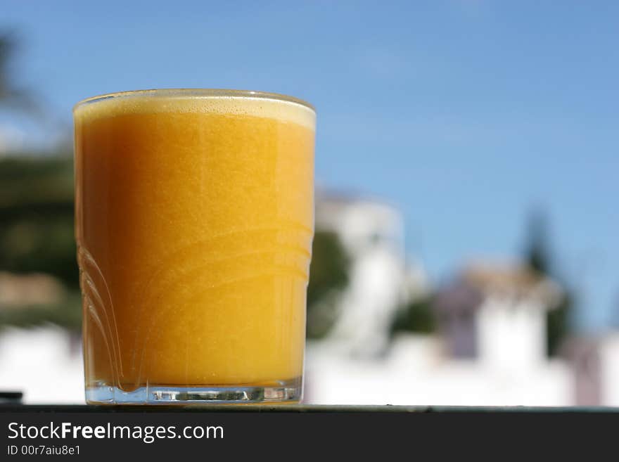 A fresh and natural fruit juice. A fresh and natural fruit juice