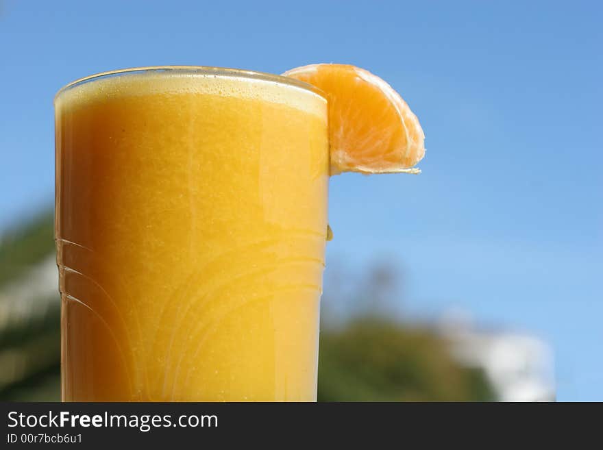 A freshly squeezed juice for the summer. A freshly squeezed juice for the summer