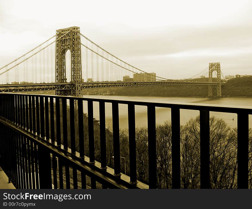 G. Washington Bridge_sepia