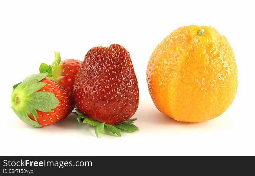 Strawberry and orange