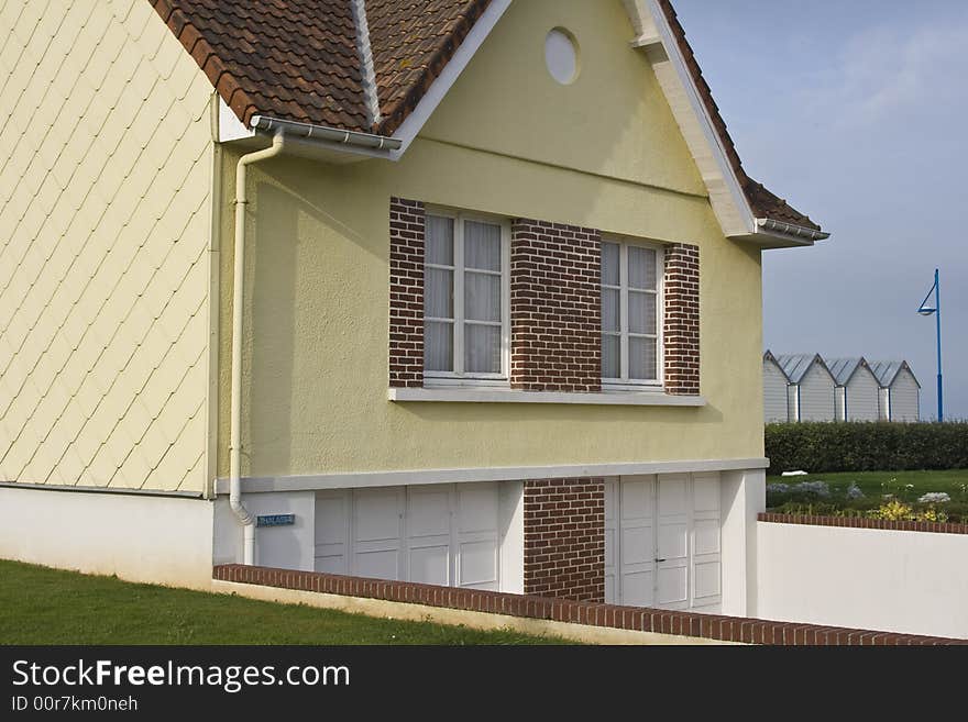 French home near Dieppe in France along the coast