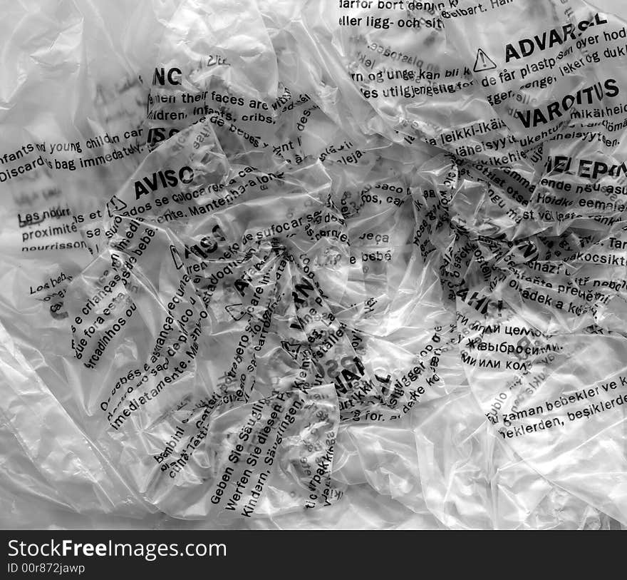 Macro Of A Plastic Bag