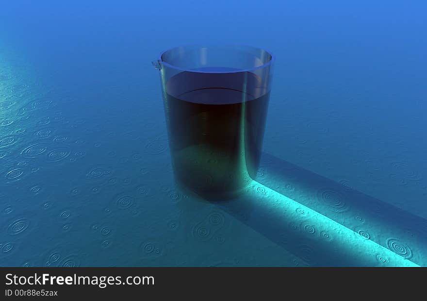 3D Glass On The Water