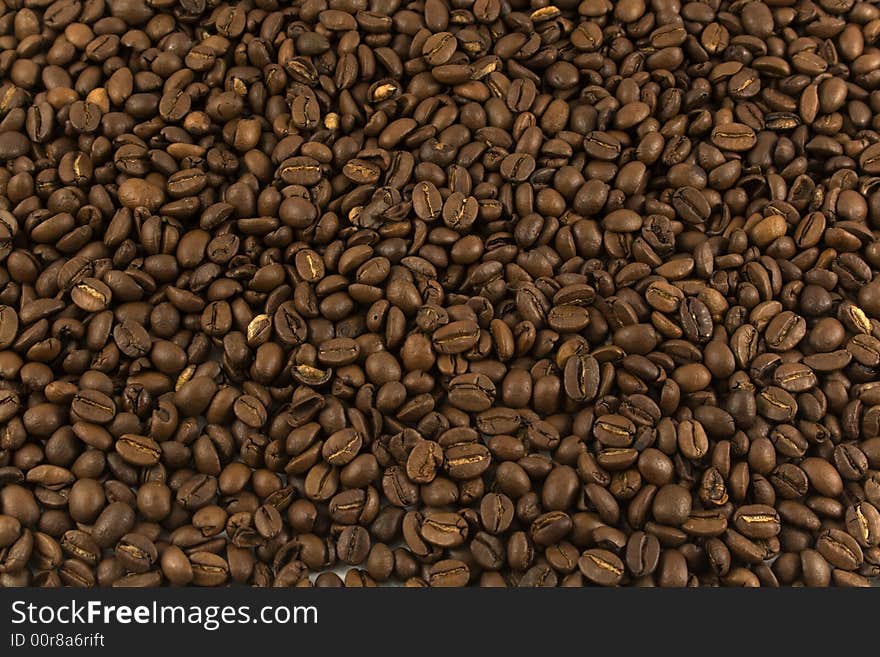 Texture (backbround) of coffee-beans. Texture (backbround) of coffee-beans