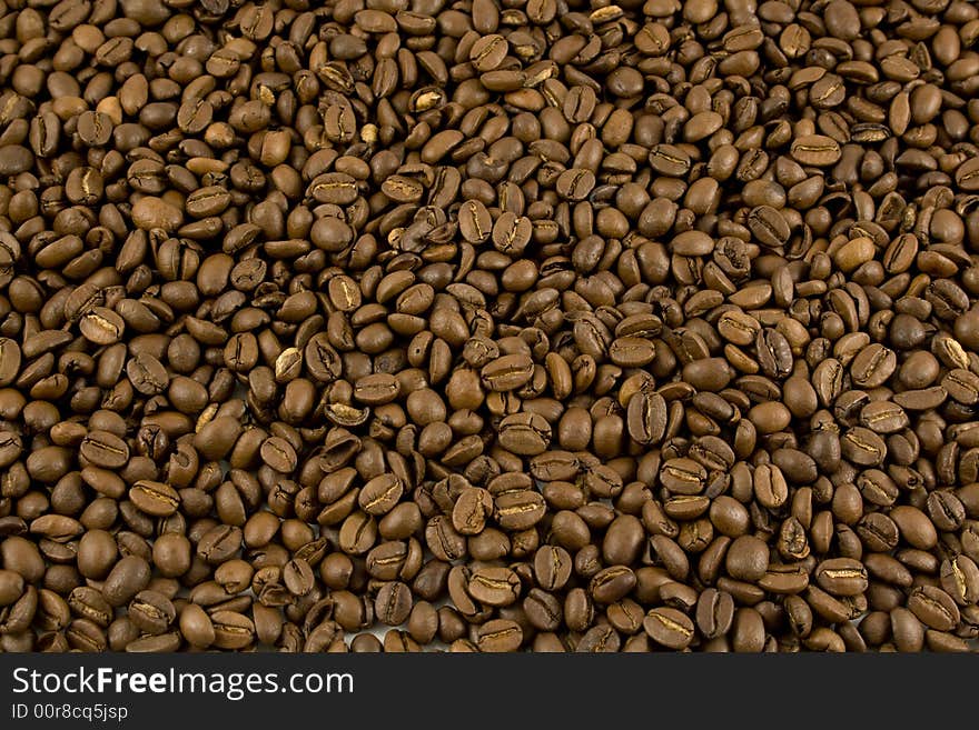 Texture (backbround) of coffee-beans. Texture (backbround) of coffee-beans