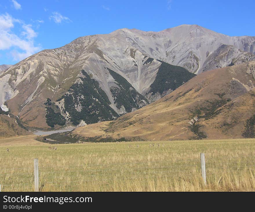 Mountains at Arthur's pass, New Zealand. Mountains at Arthur's pass, New Zealand