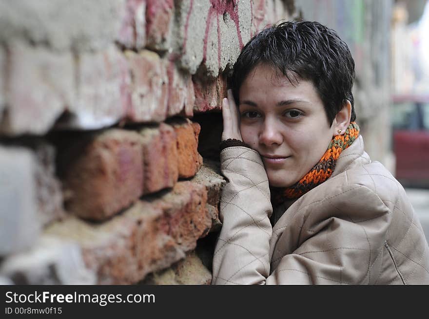 A view with a woman looking thoughtful