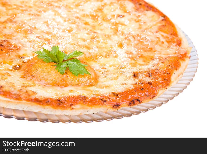 Picture of the tasty pizza with cheese. Picture of the tasty pizza with cheese