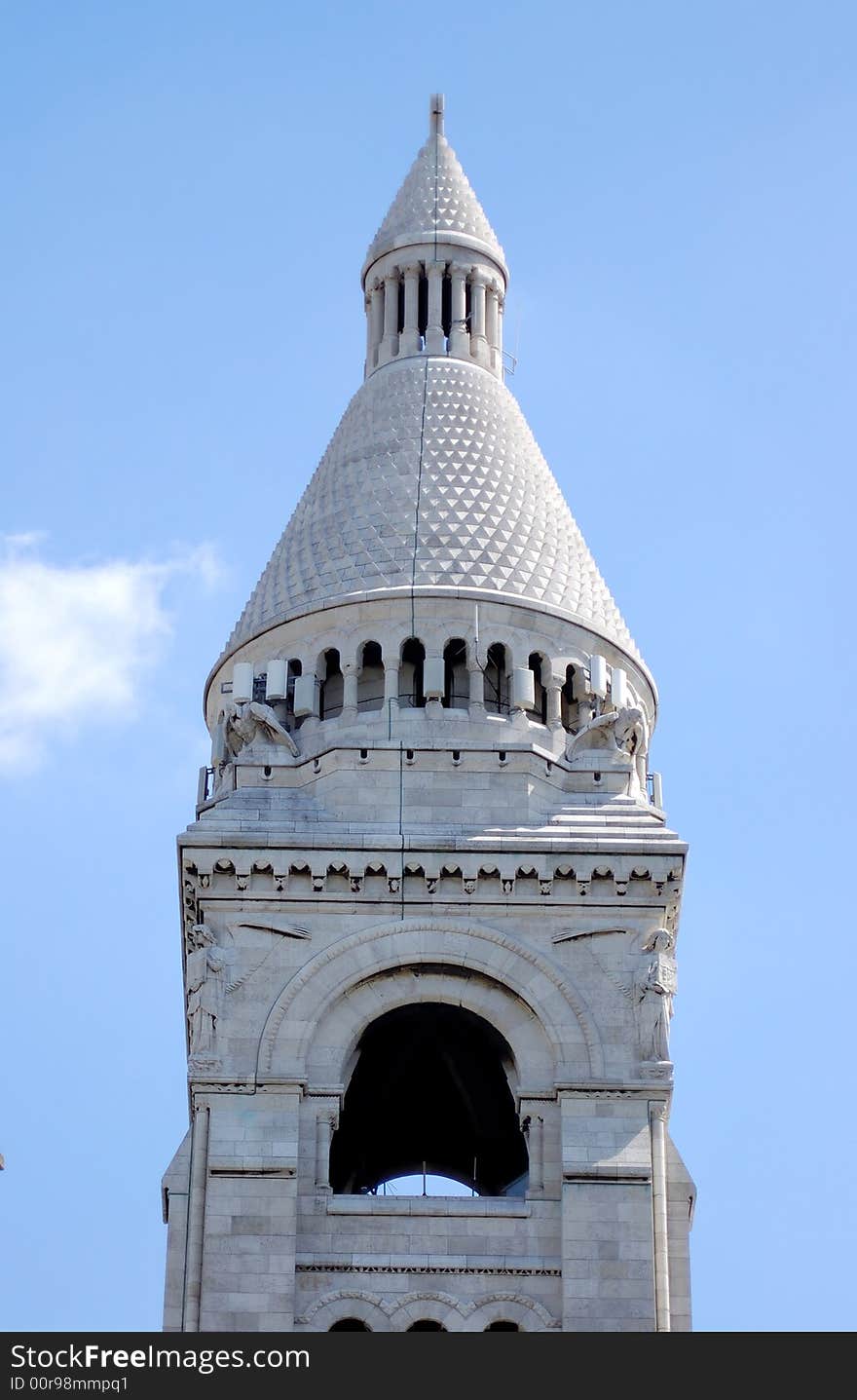 A detail of the Sacre-Coeur church, Montmartre, Paris