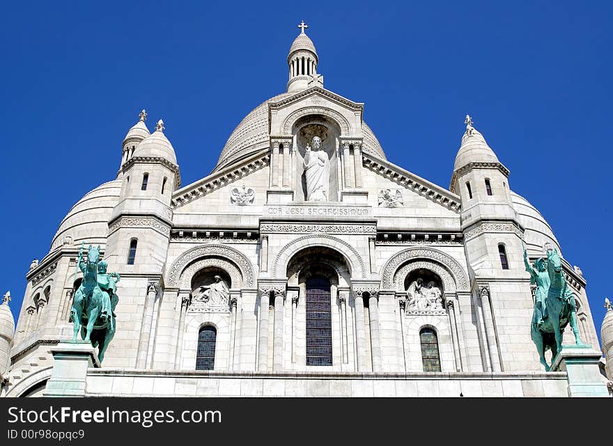 The basilica Sacre-Coeur, Montmartre, Paris