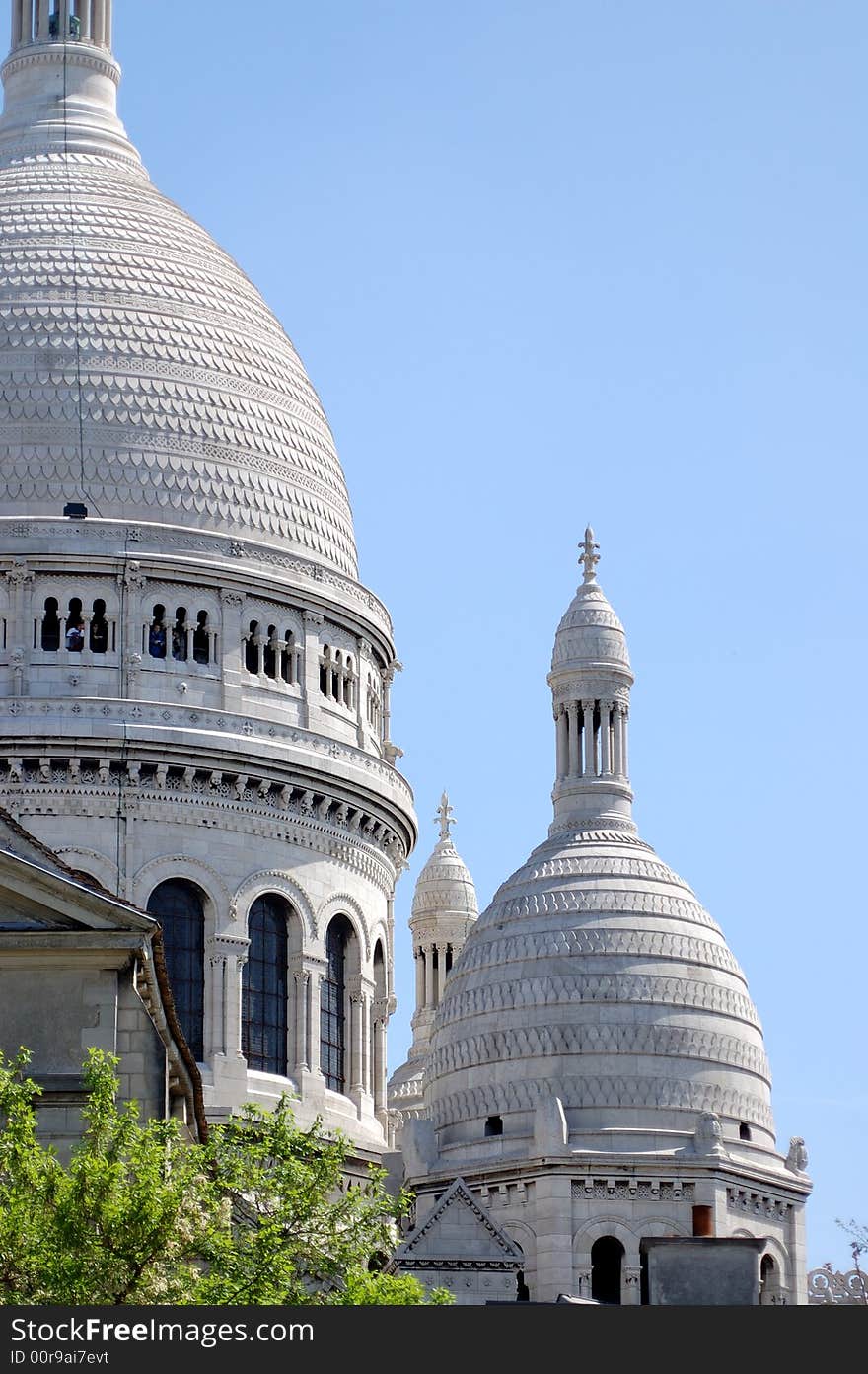 A detail of the Sacre-Coeur church, Montmartre, Paris