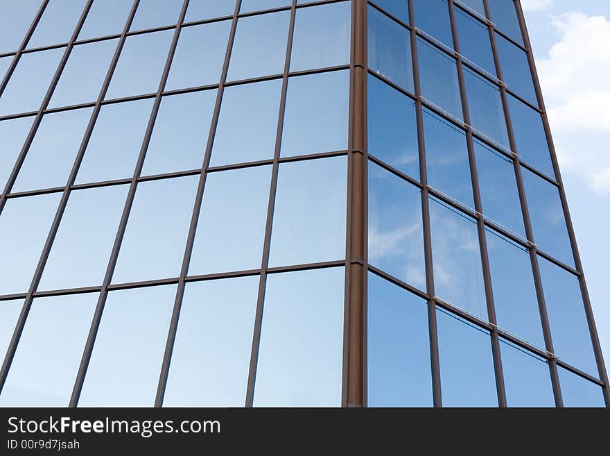 Office building exterior #3. Sky mirror.