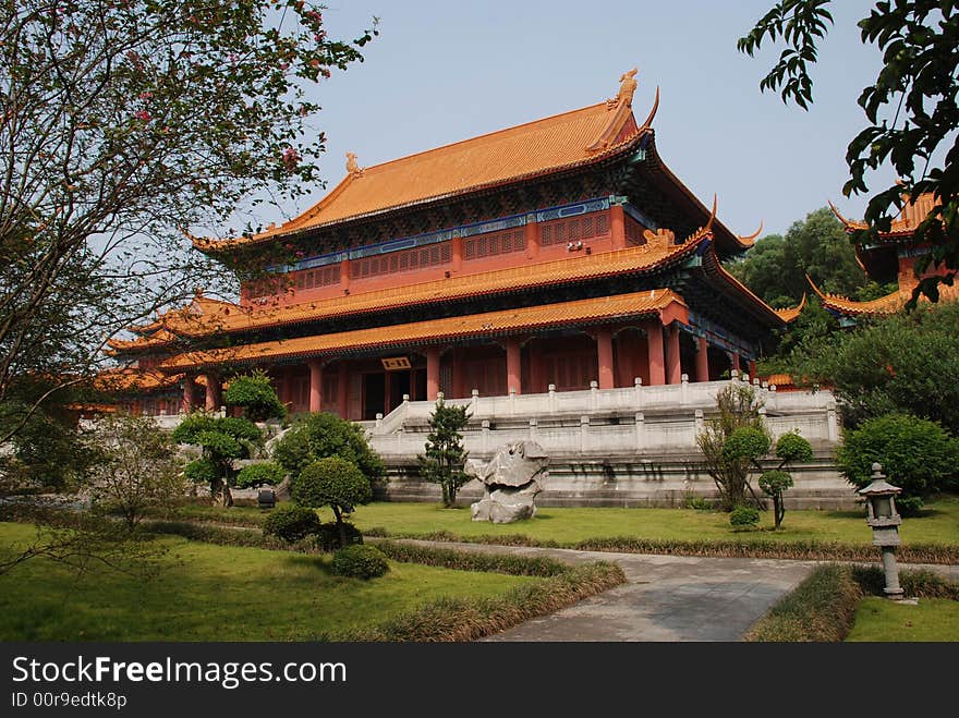 A replica of an imperial palace of  Taiping Heavenly Kingdom, in CCTV Studio,Foshan,Guangdong,China. A replica of an imperial palace of  Taiping Heavenly Kingdom, in CCTV Studio,Foshan,Guangdong,China