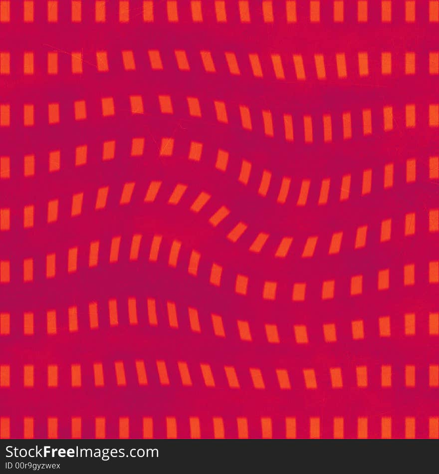 Grungy red and orange background with geometrical waves