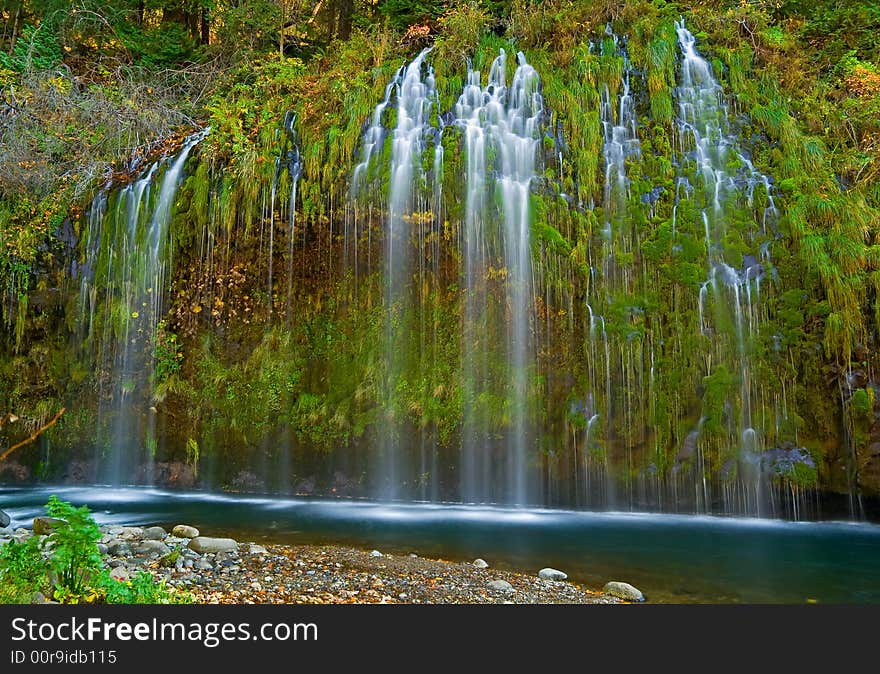 Waterfall in the mountains