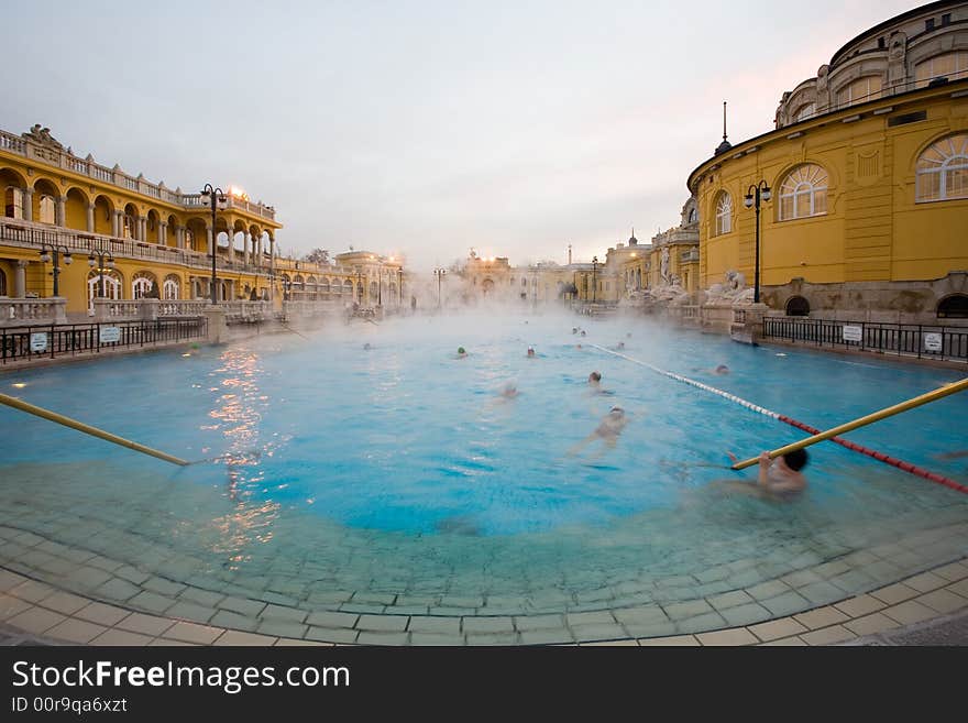 Public baths, morning