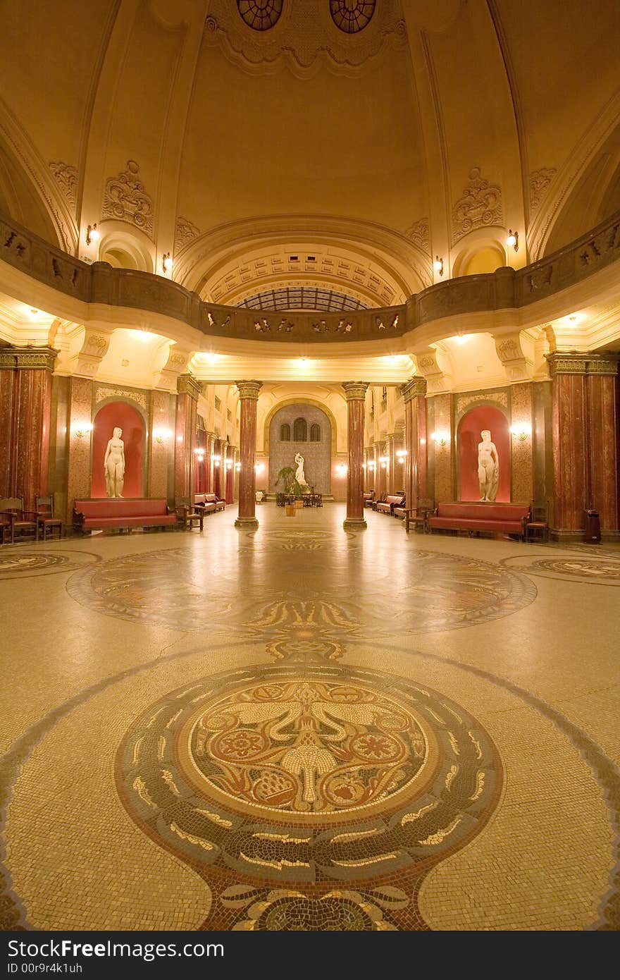 Public baths, interior