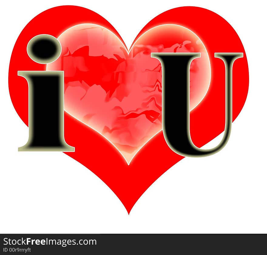 I Love You Logo for valentine days. I Love You Logo for valentine days