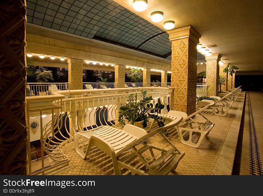 Public baths interior