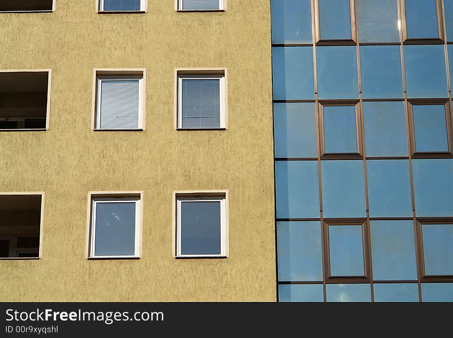 Detail of a modern building. Detail of a modern building