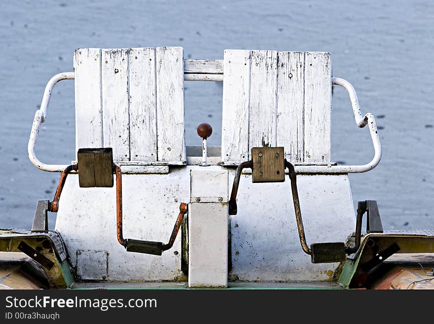 Catamaran in winter