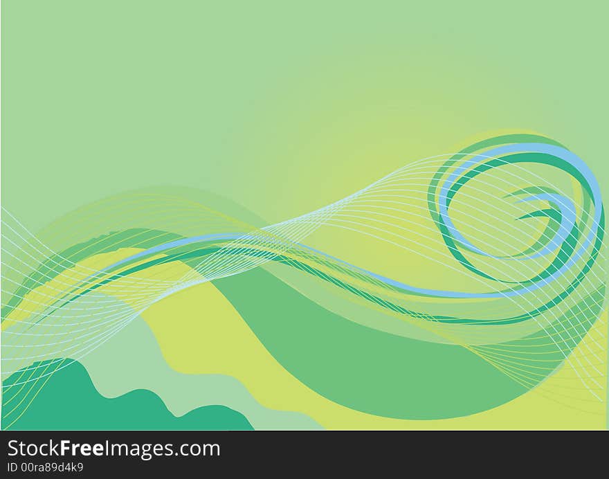 Green and yellow abstract  background. Green and yellow abstract  background