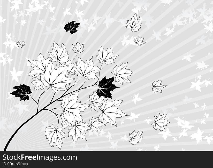 Abstract floral background, vector illustration