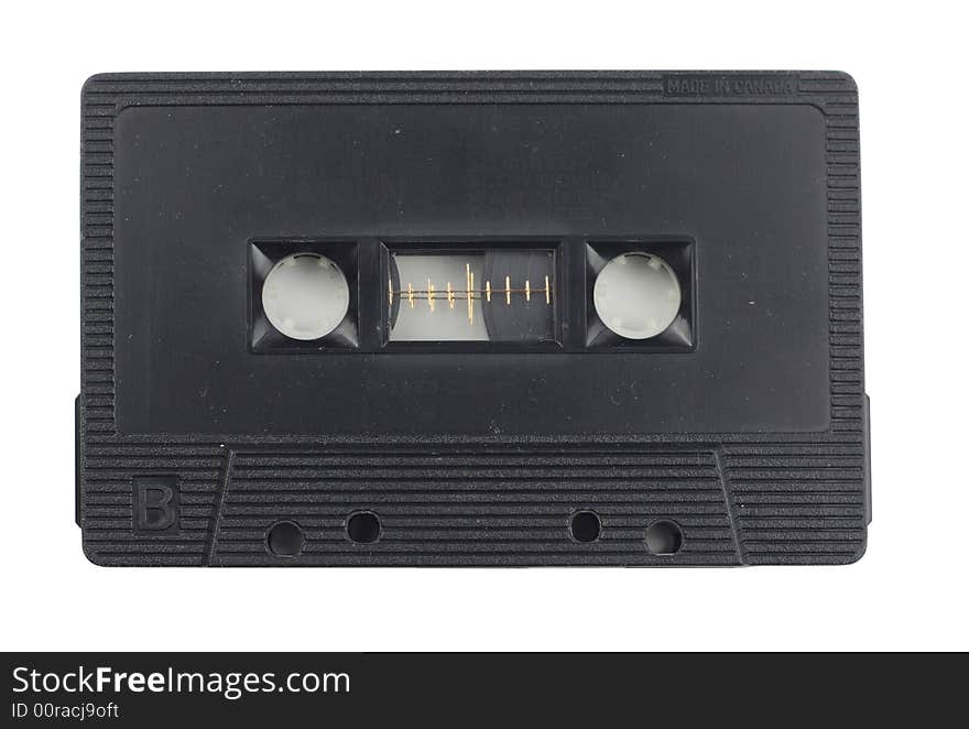 Close-up of a music cassette. Close-up of a music cassette