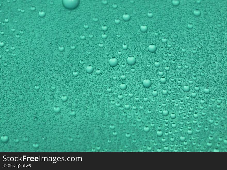 Blue water drops for background