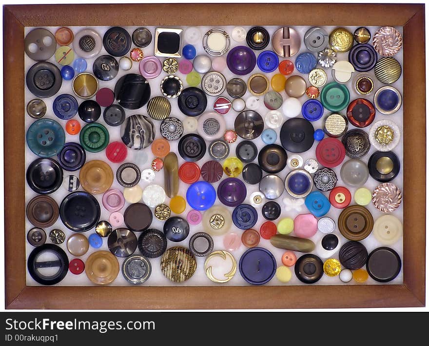 Buttons Of The Miscellaneous Of The Colour, Size