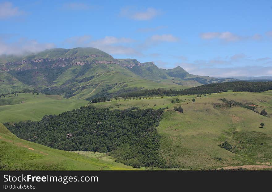 Sunnay day in the mountains of South Africa. Sunnay day in the mountains of South Africa