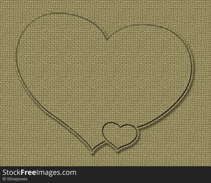 Burlap hearts