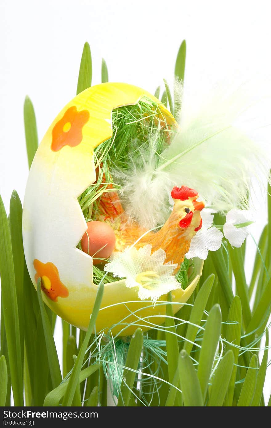 Easter decoration- egg in grass