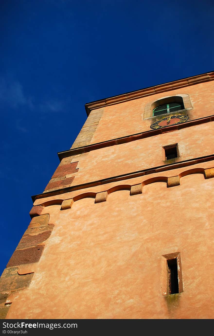 Old church with blue sky