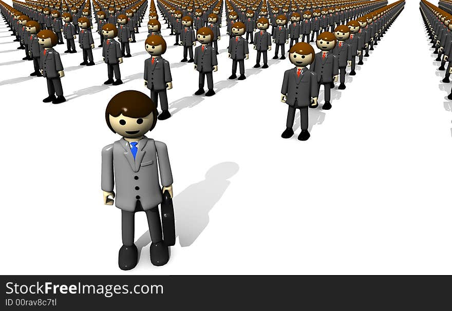 Army of business men