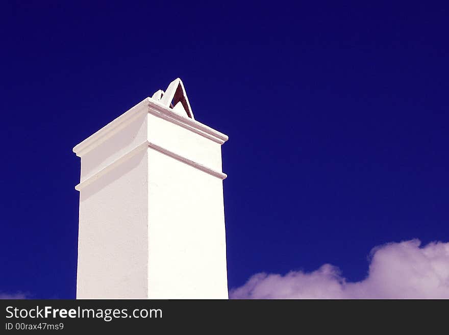 Chimney Against Blue Sky