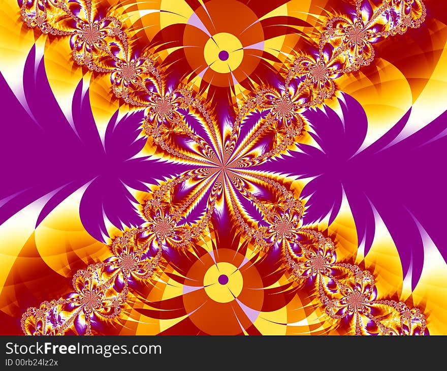 Vibrant funky fractal