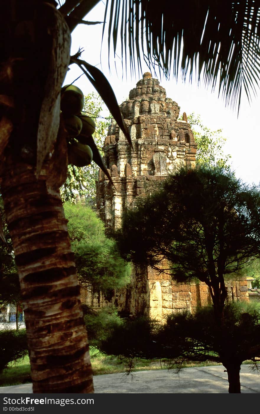 Khmer temple ruin