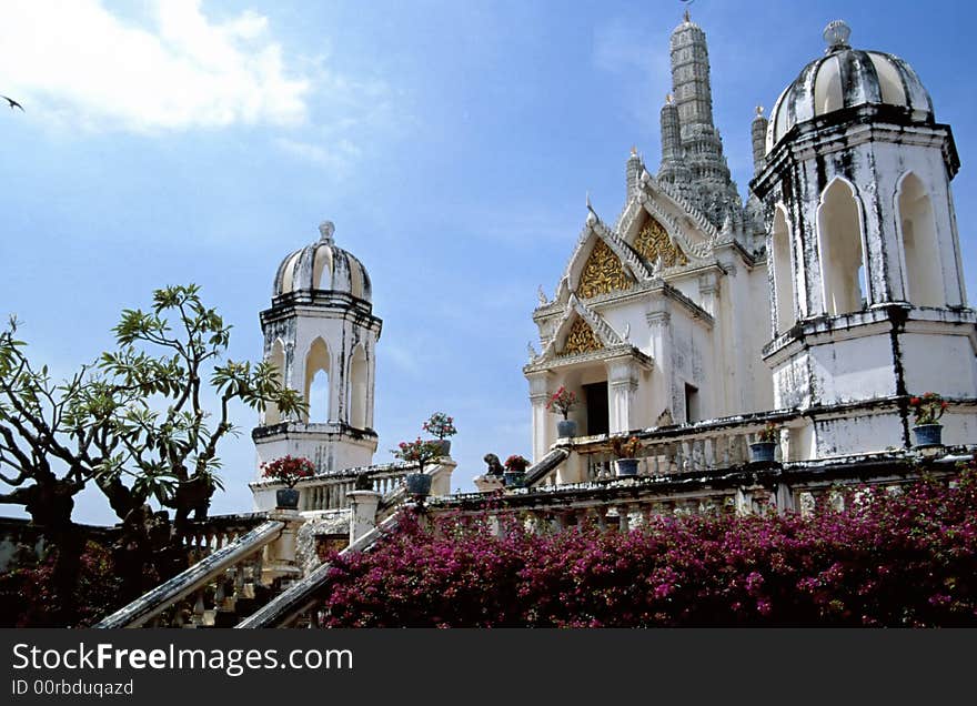 Buddhist temple in  Phetchaburi, Thailand