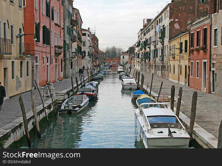 A canal of Venice Italy