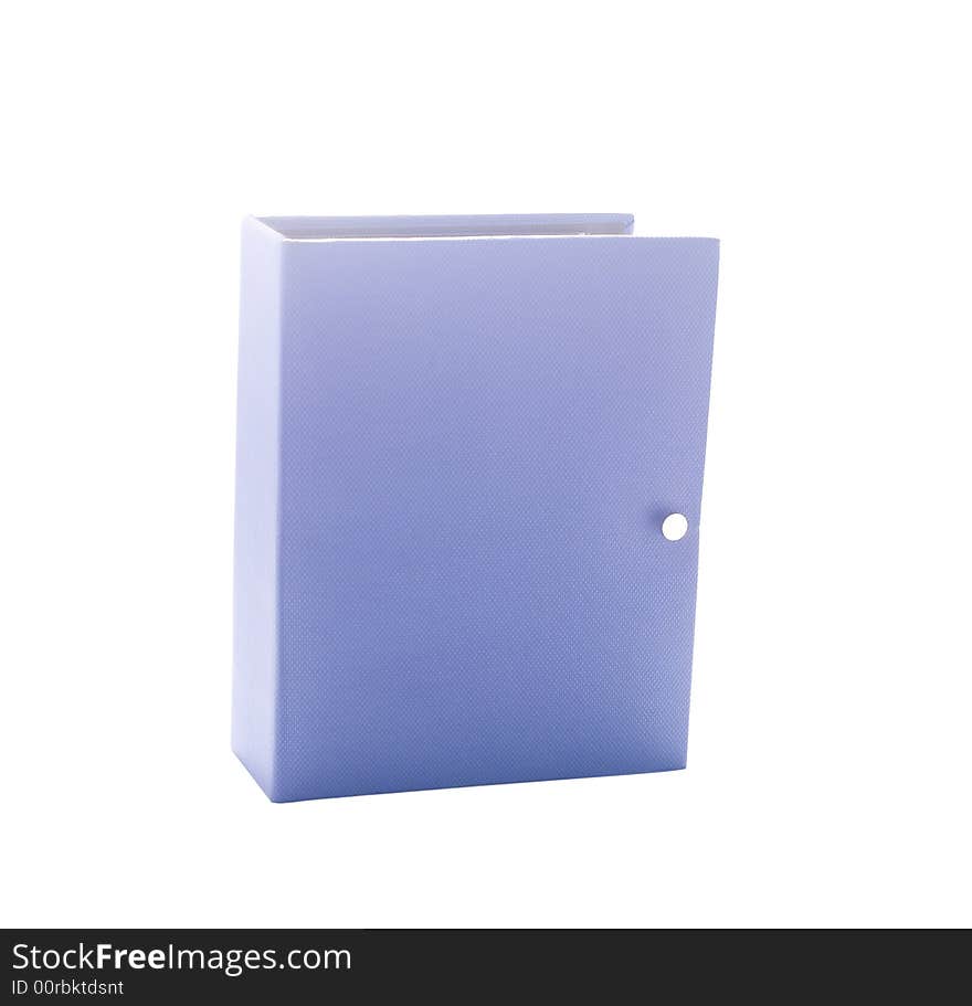 Blue photo album isolated