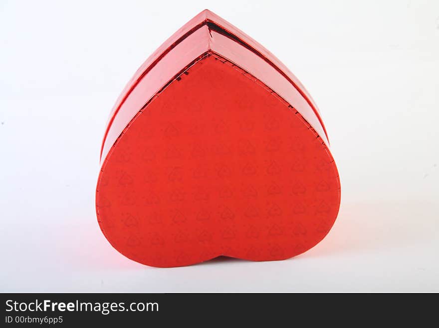 A heart shaped boxes isolated. A heart shaped boxes isolated