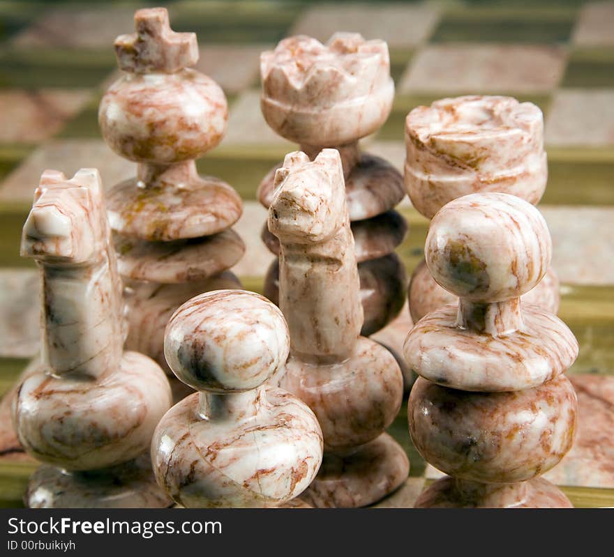 Marble Chess Pieces