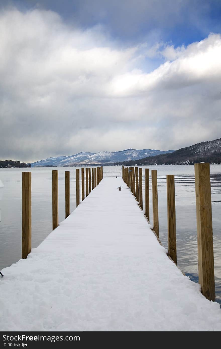 Winter pier